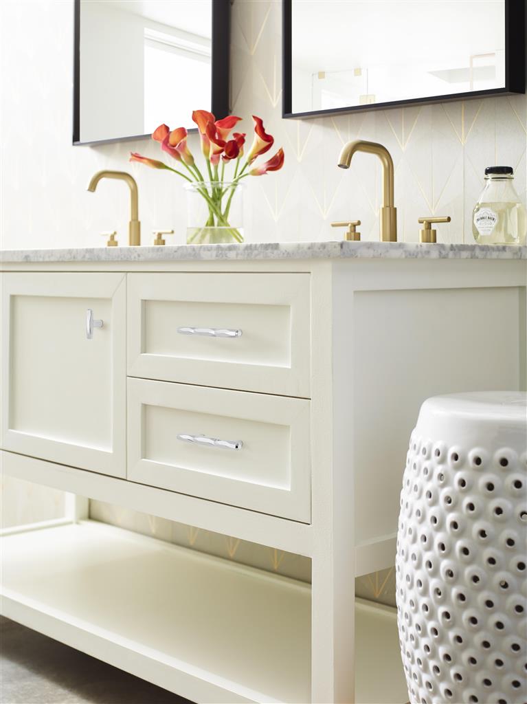AMEROCK St. Vincent Geometric Bar Pulls in Polished Chrome (+6 Sizes)