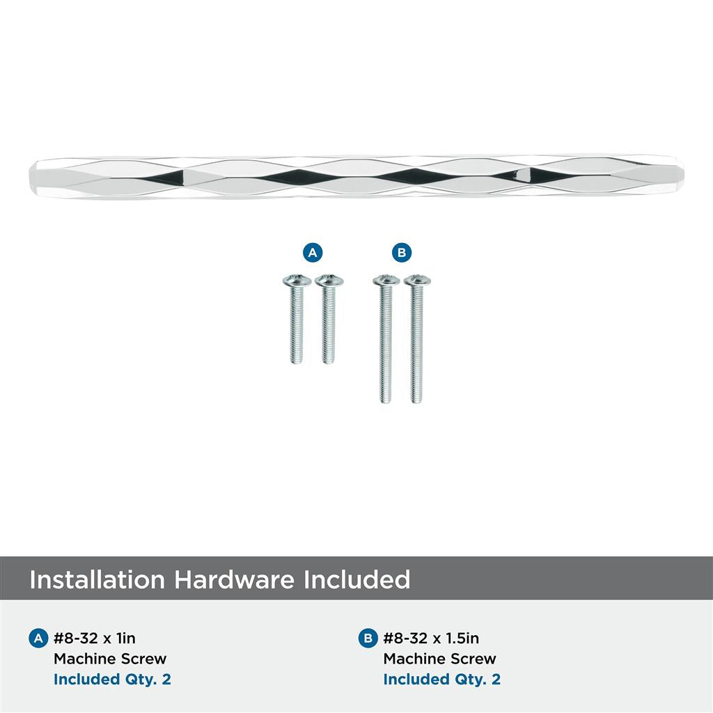 AMEROCK St. Vincent Geometric Bar Pulls in Polished Chrome (+6 Sizes)