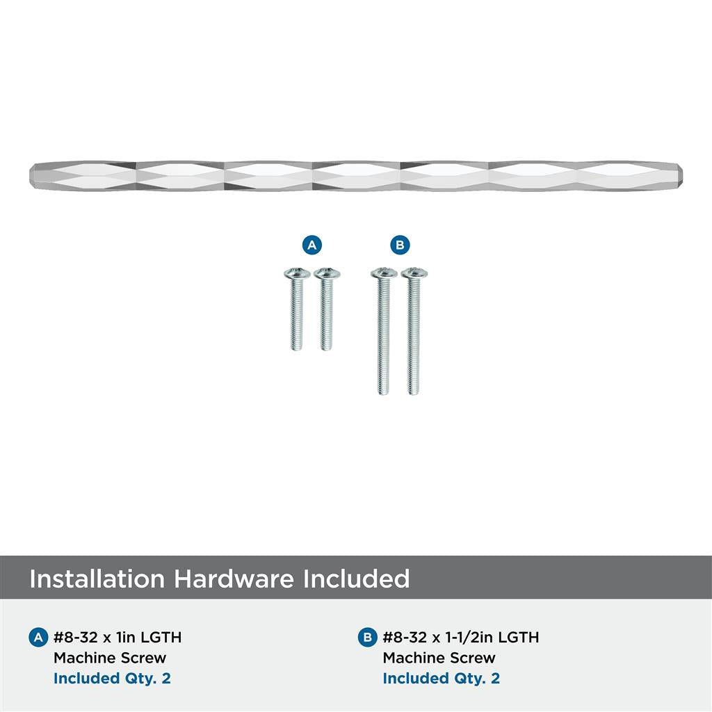 AMEROCK St. Vincent Geometric Bar Pulls in Polished Chrome (+6 Sizes)