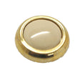 Amerock Designer's Hardware Polished Brass with Beige Center Cabinet Knob