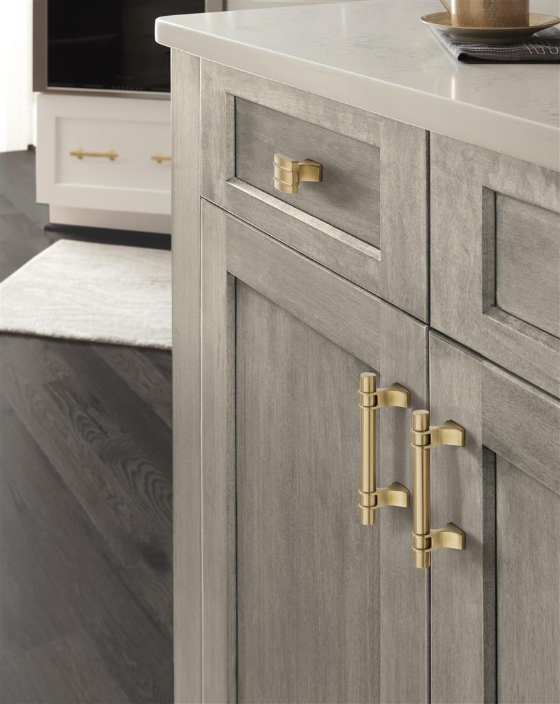 AMEROCK Davenport Rectangle Cabinet Knob in Champagne Bronze (+2 Sizes)