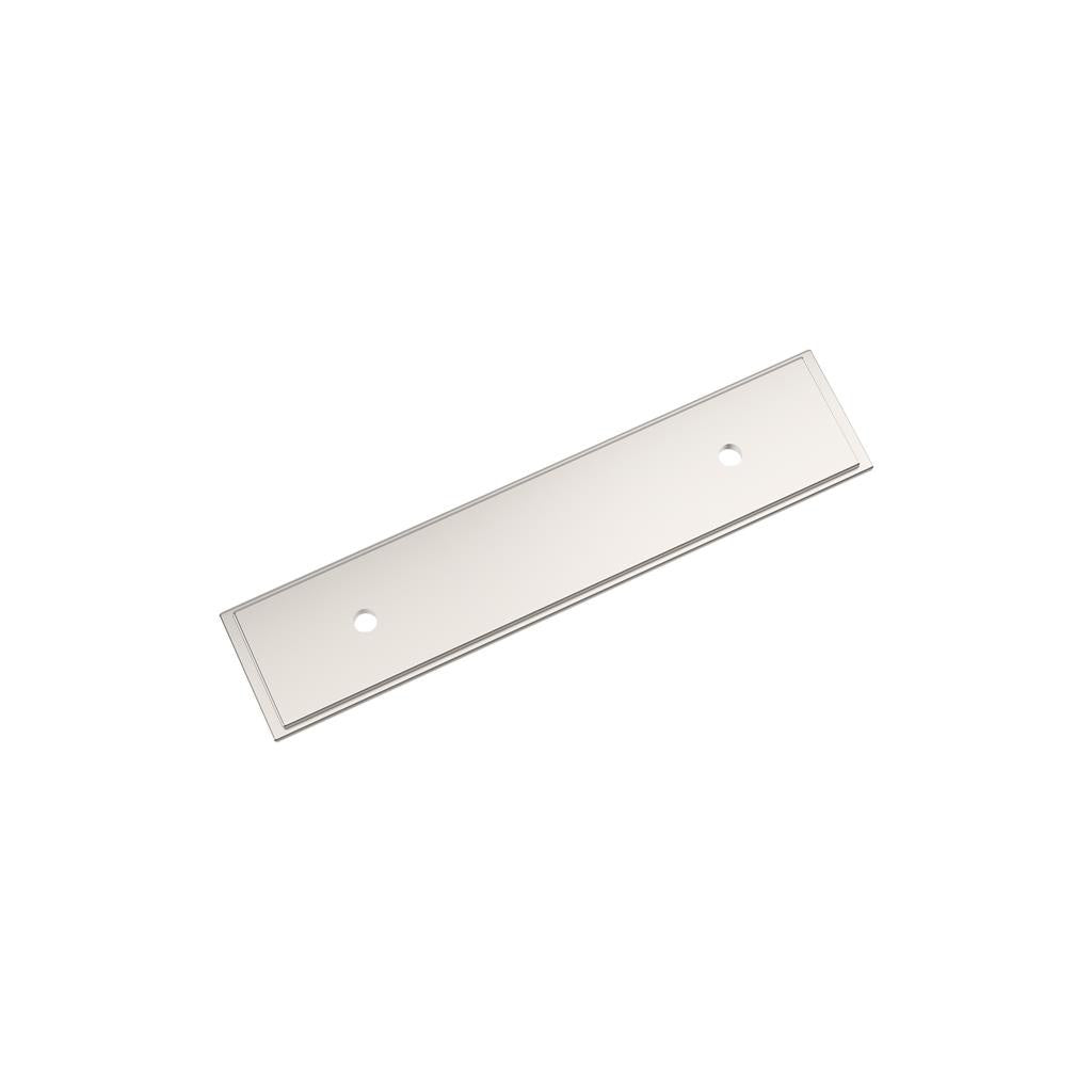 AMEROCK Maymont Rectangle Cabinet Handle Backplate in Polished Nickel (+8 Sizes)