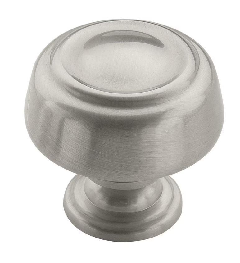 AMEROCK Kane Round Cabinet Knob in Satin Nickel (+2 Sizes)