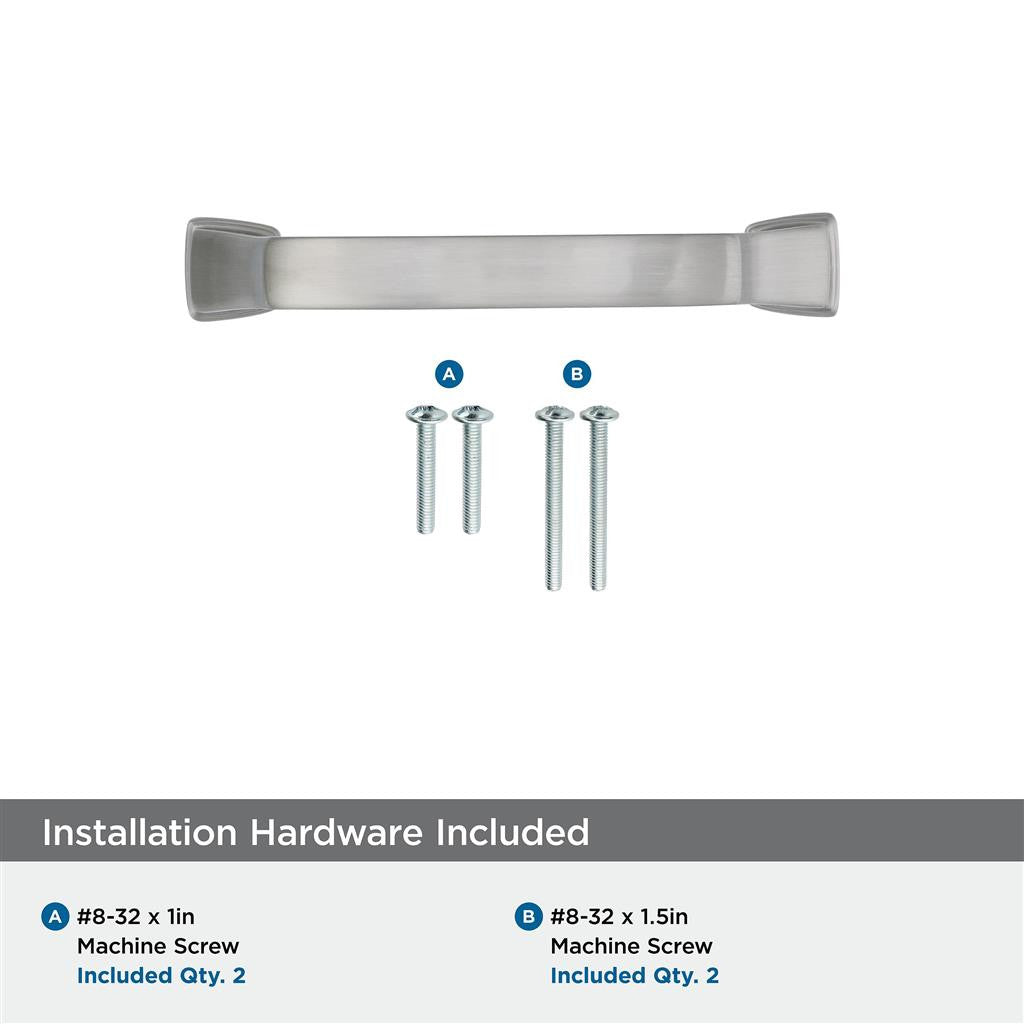 323 AMEROCK Revitalize 3" Center to Center Handle Cabinet Pull - Satin Nickel BP55343G10 Hardware