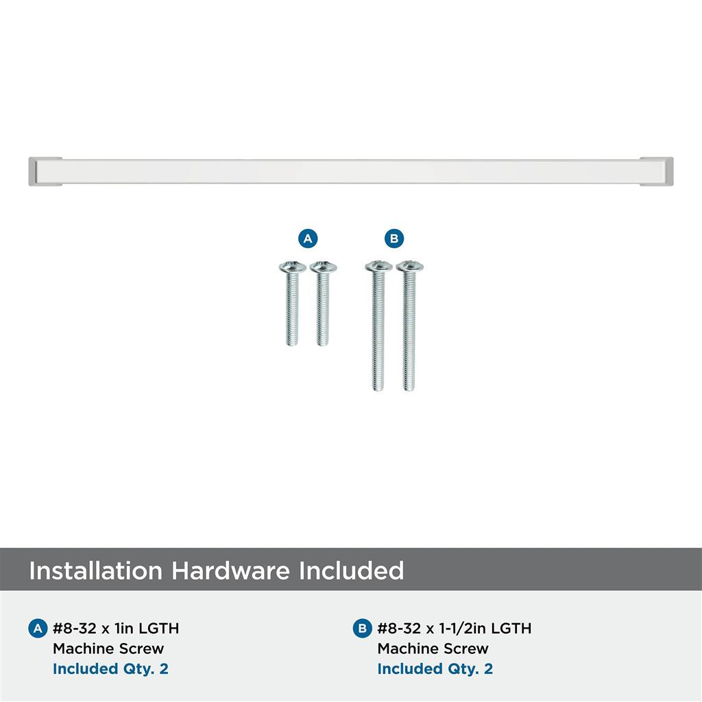 AMEROCK Blackrock Handle Cabinet Pull in Polished Chrome (+7 Sizes)