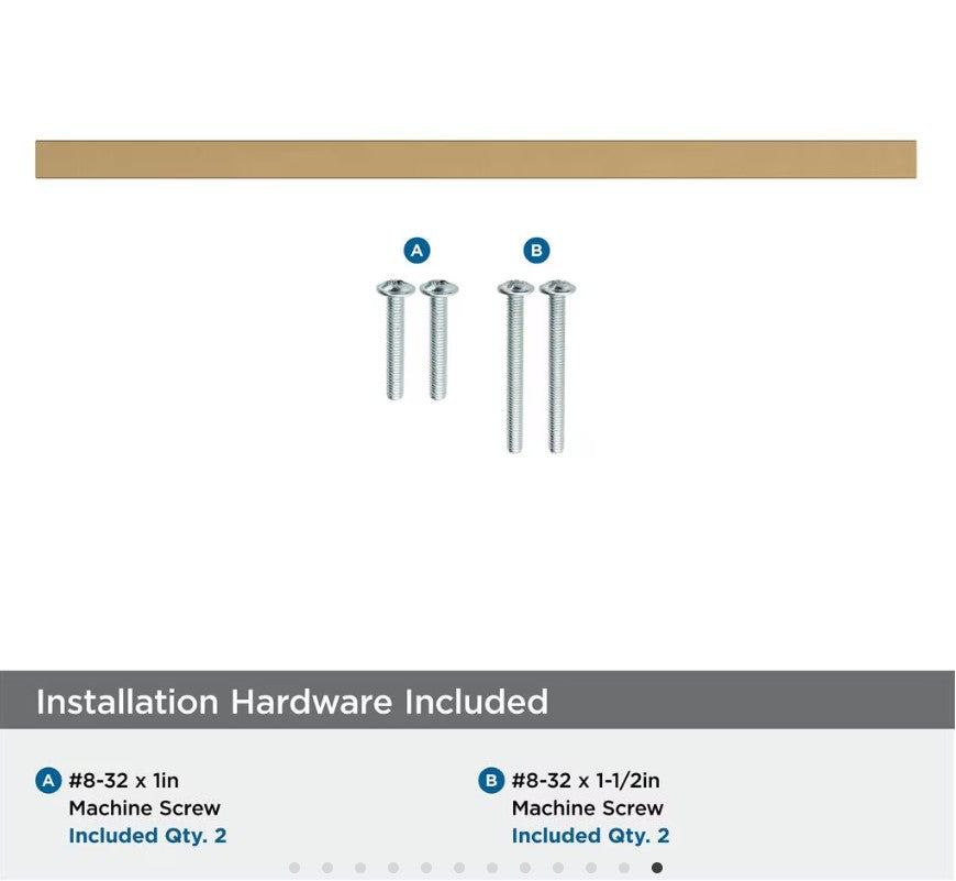 AMEROCK Monument Square Handle Pulls in Champagne Bronze (+8 Sizes)