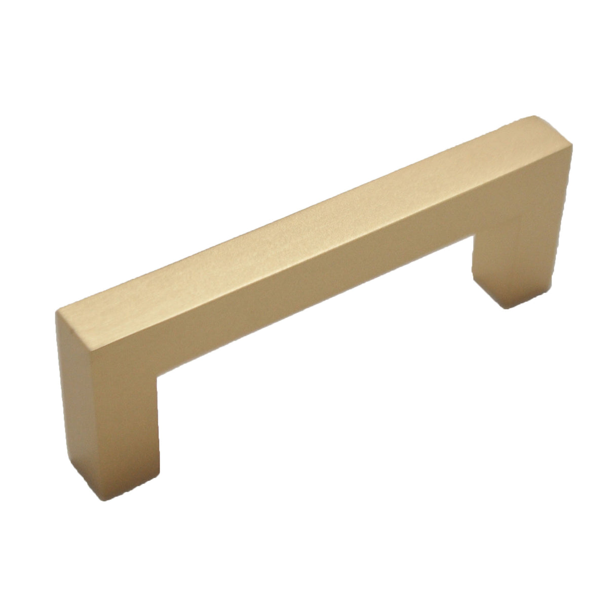 HICKORY Heritage Designs Pier Square Handle Cabinet Pull in Brushed Brass (+3 Sizes)