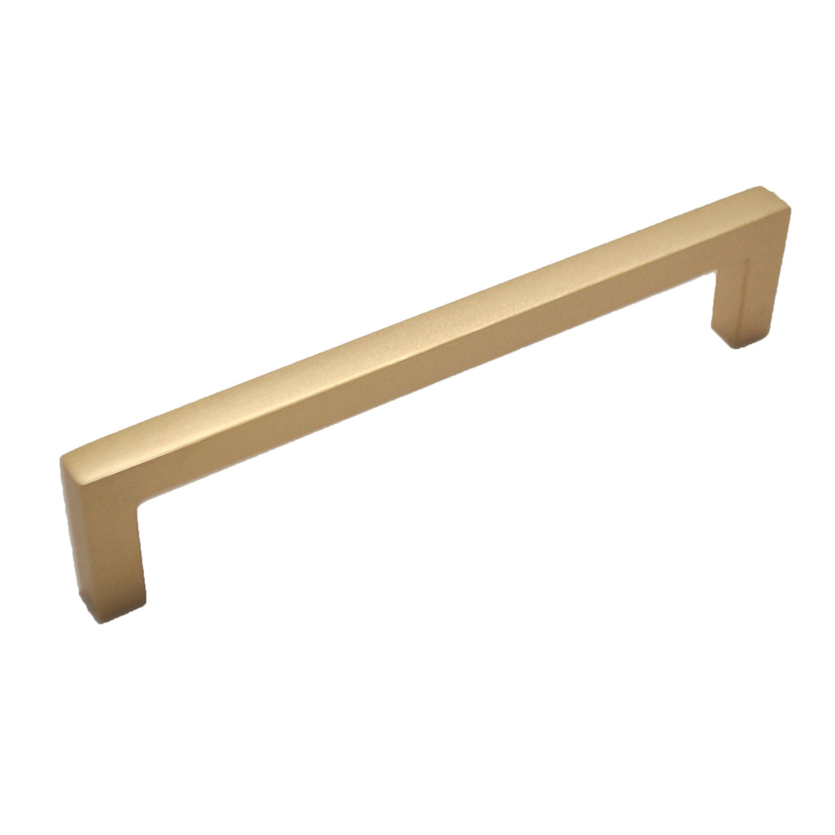 HICKORY Heritage Designs Pier Square Handle Cabinet Pull in Brushed Brass (+3 Sizes)