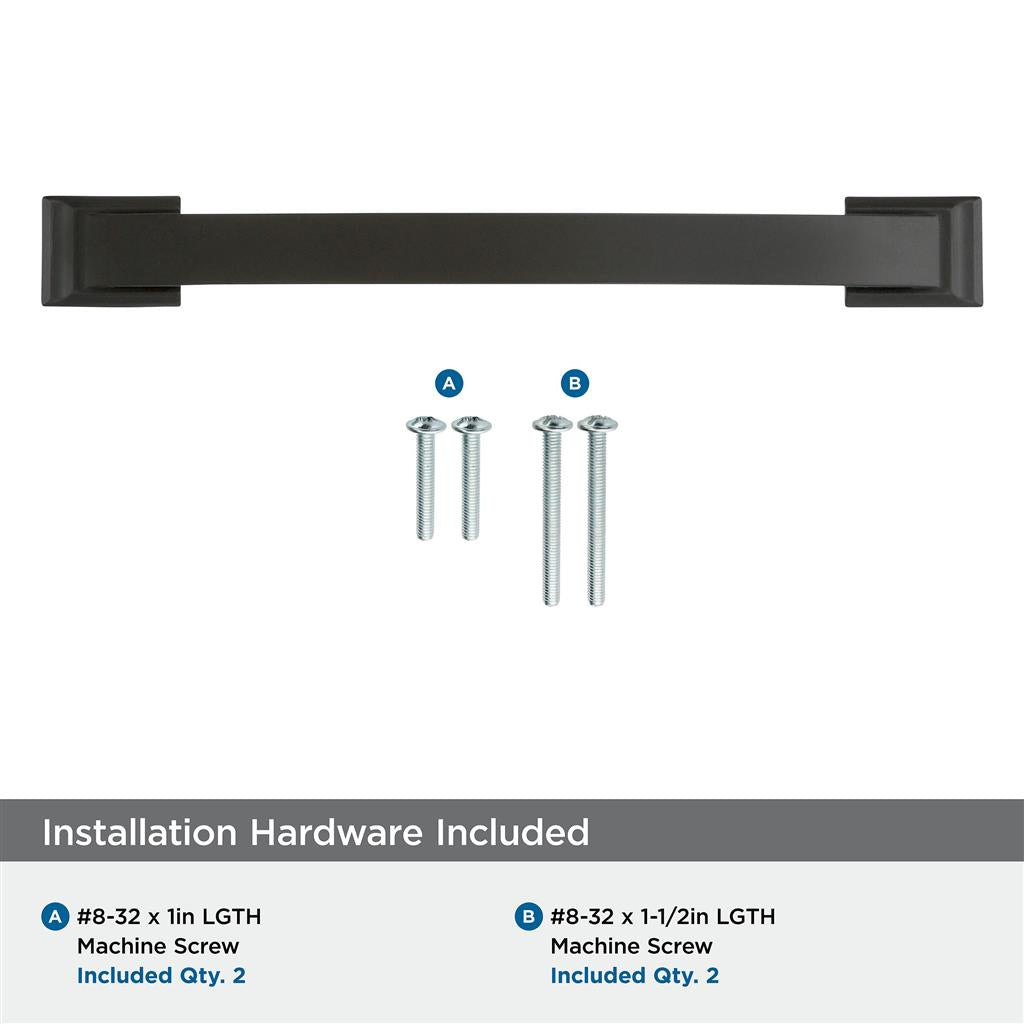 AMEROCK Candler Handle Cabinet Pull in Black Bronze (+8 Sizes)