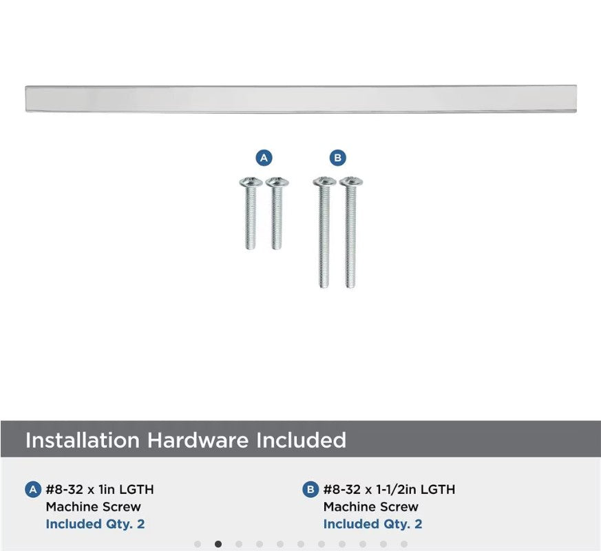 AMEROCK Monument Square Handle Pulls in Polished Chrome (+8 Sizes)