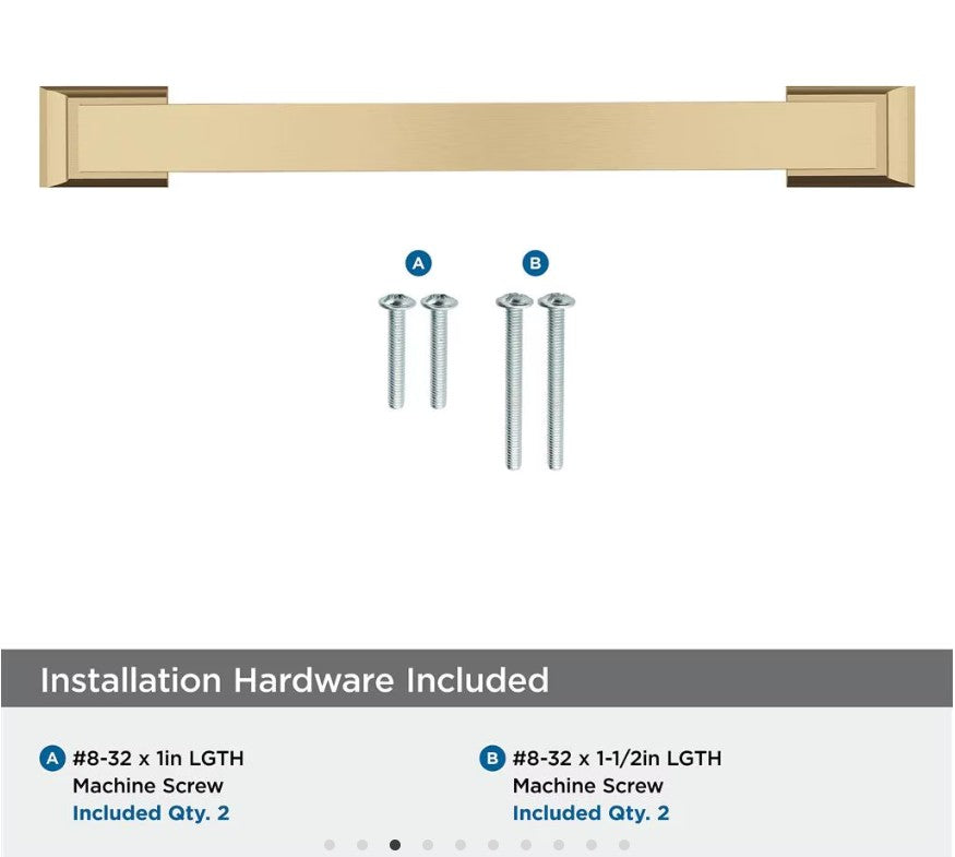 AMEROCK Candler Handle Cabinet Pull in Champagne Bronze (+8 Sizes)
