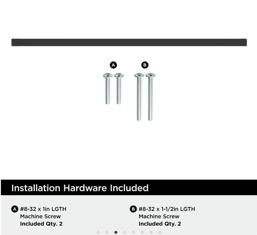 AMEROCK Monument Square Handle Pulls in Flat Black (+8 Sizes)