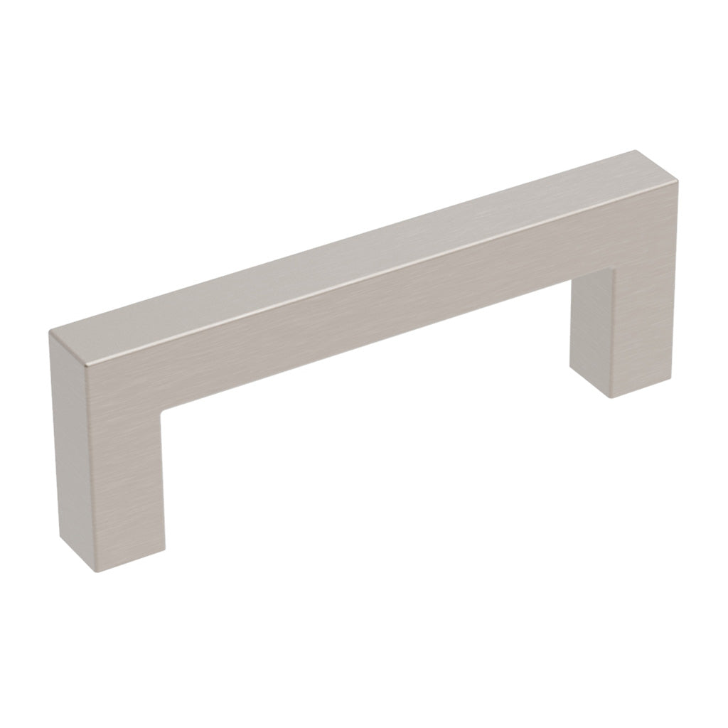 HICKORY Heritage Designs Pier Square Handle Cabinet Pull in Satin Nickel (+3 Sizes)