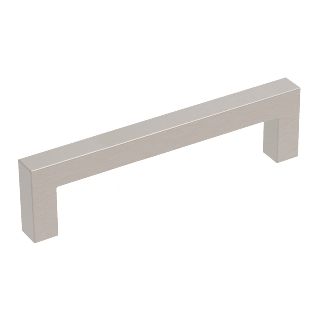HICKORY Heritage Designs Pier Square Handle Cabinet Pull in Satin Nickel (+3 Sizes)