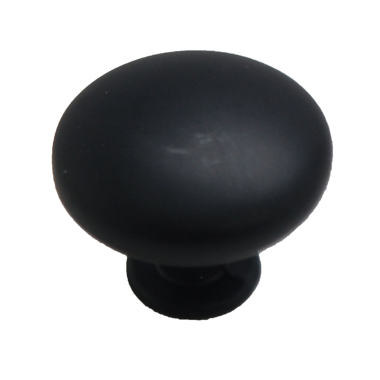 HICKORY Heritage Designs True 1-1/8" Diameter Mushroom Cabinet Knob in Matte Black