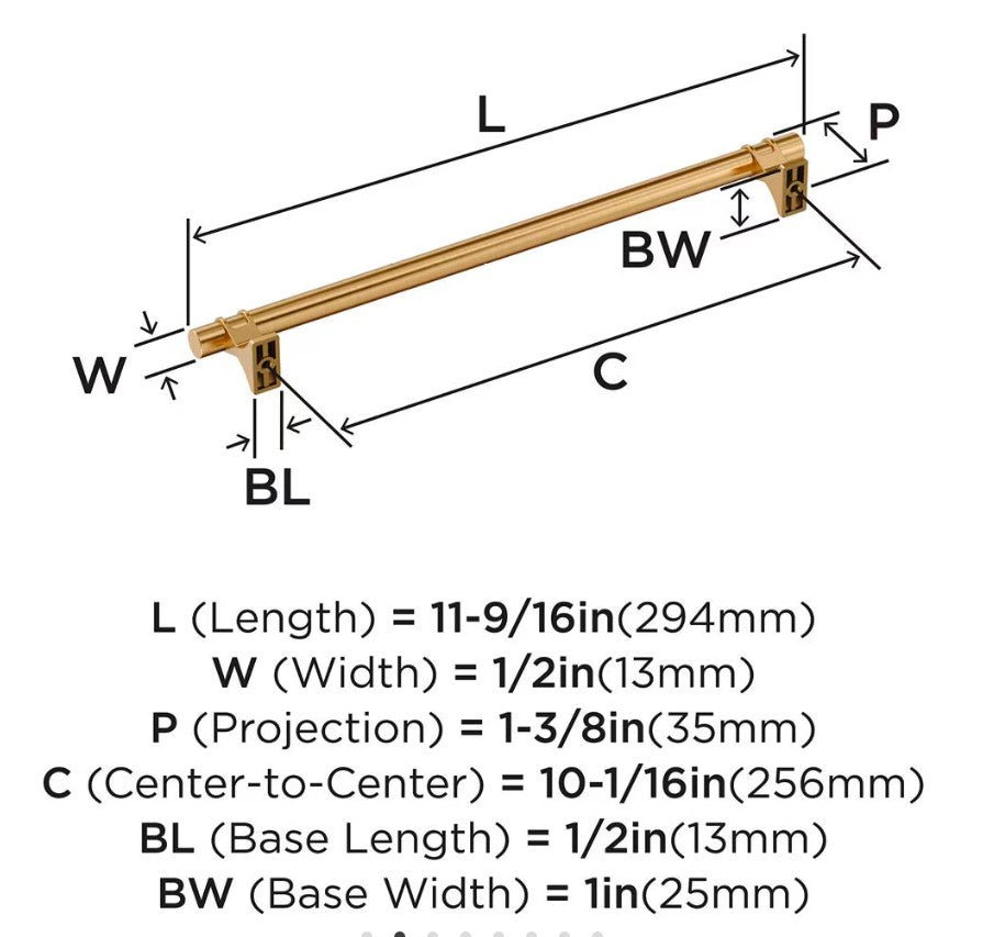 AMEROCK Davenport Handle Pull in Champagne Bronze (+8 Sizes)