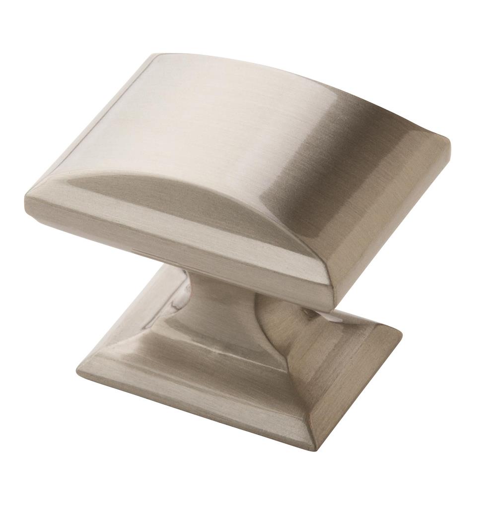 AMEROCK Candler Rectangle Cabinet Knob in Satin Nickel (+2 Sizes)