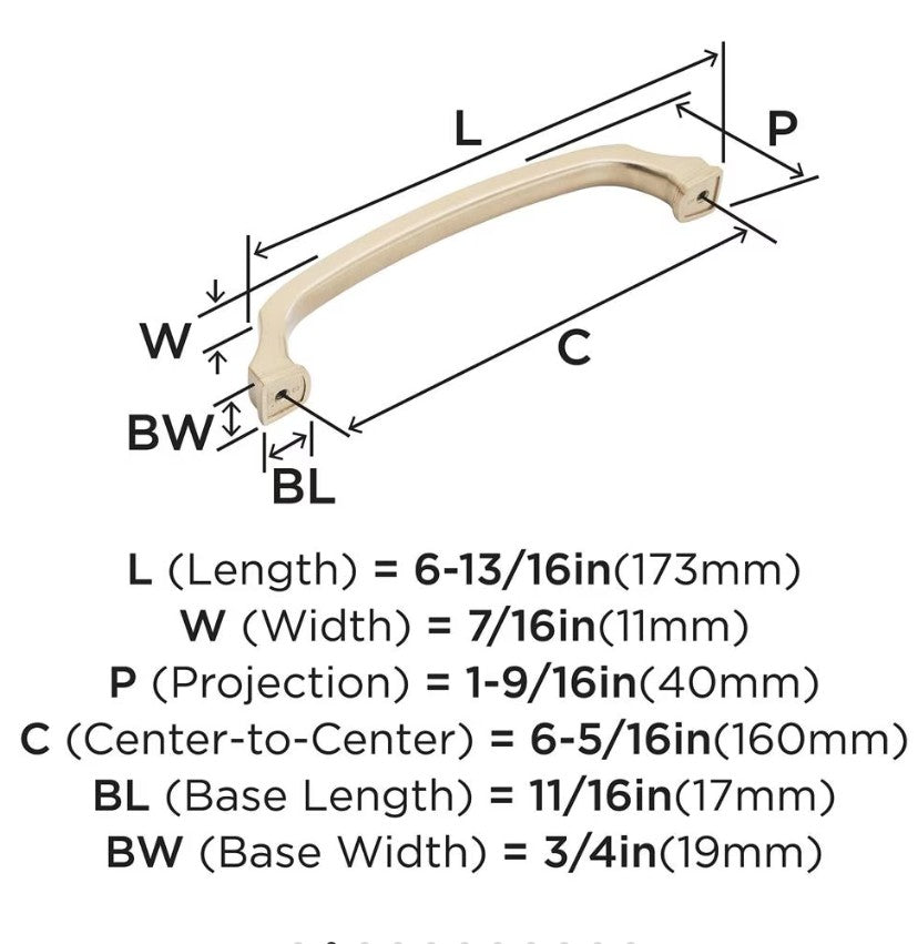 AMEROCK Revitalize Cabinet Handles in Champagne Bronze (+7 Sizes)