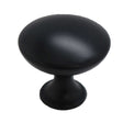 AMERFIT Silverline 1-3/16" Mushroom Cabinet Knob - Black K2013-MB-BP