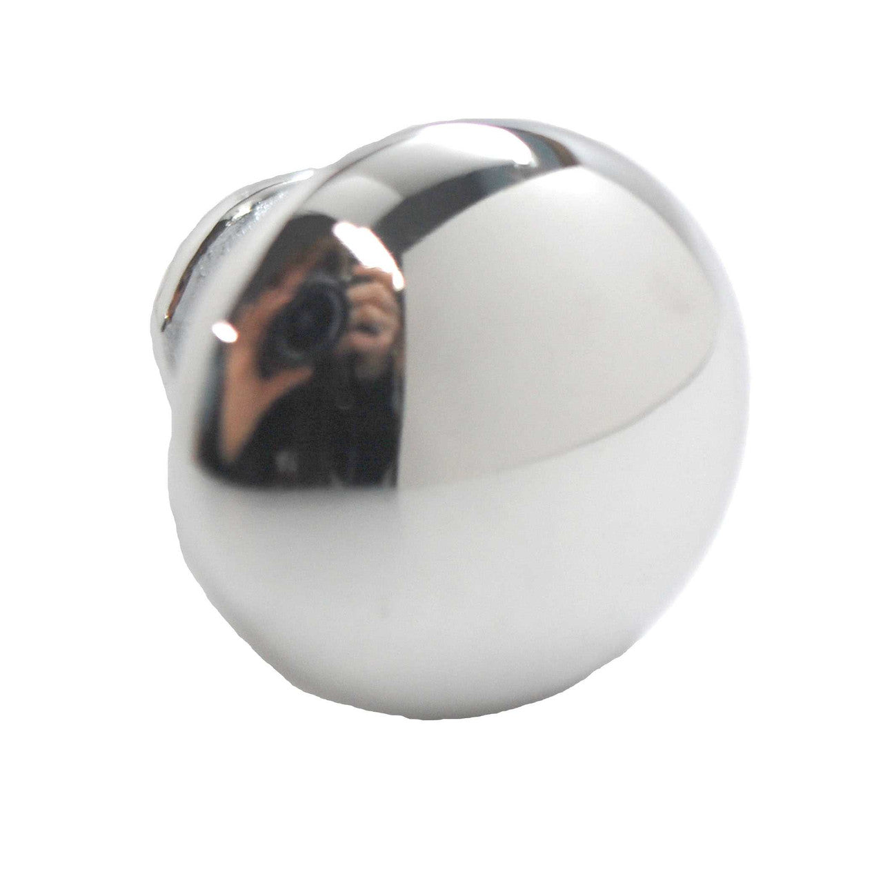 Top View of a Polished Chrome 1-3/16" Mushroom Cabinet Knob from Amerfit Hardware K2013-PCH-BP