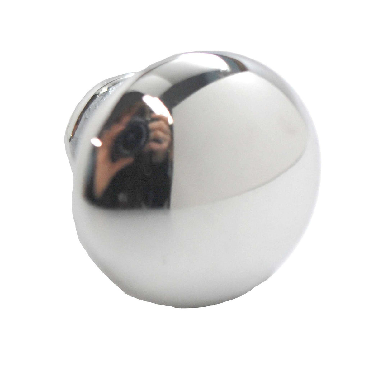 Top View of a Polished Chrome 1-3/16" Mushroom Cabinet Knob from Amerfit Hardware K2013-PCH-BP