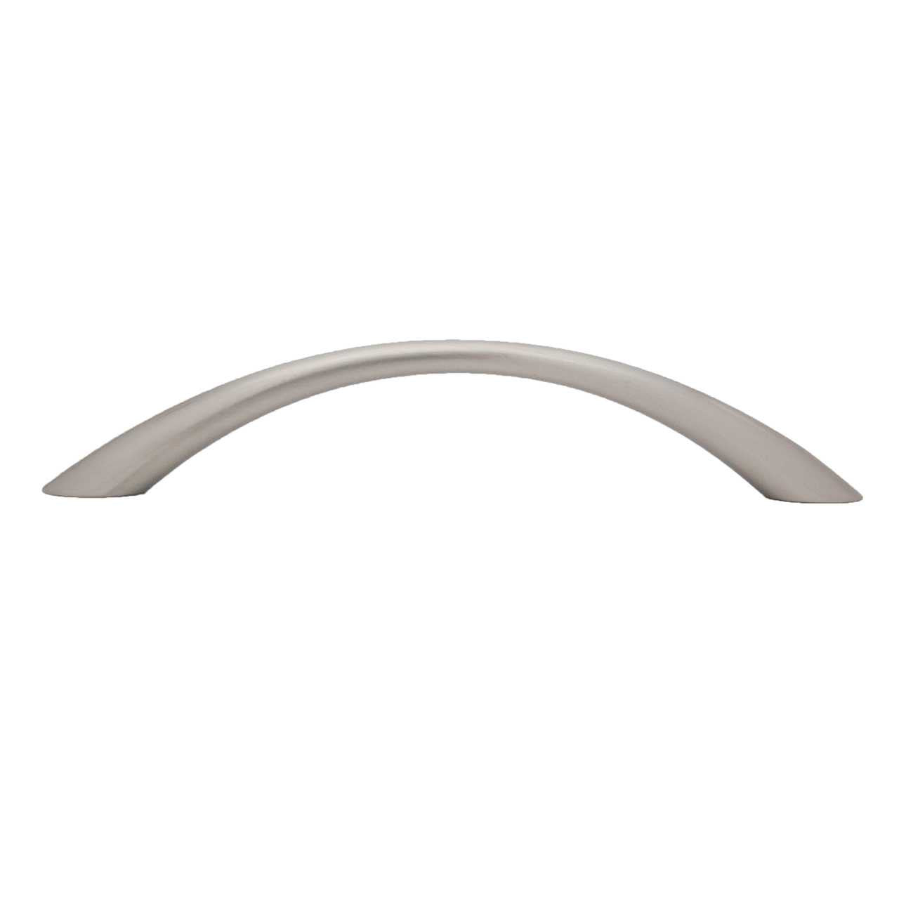 AMERFIT Silverline 5-1/16" Center to Center Tapered Arch Bow Cabinet Pull - Satin Nickel K2022-BN-BW