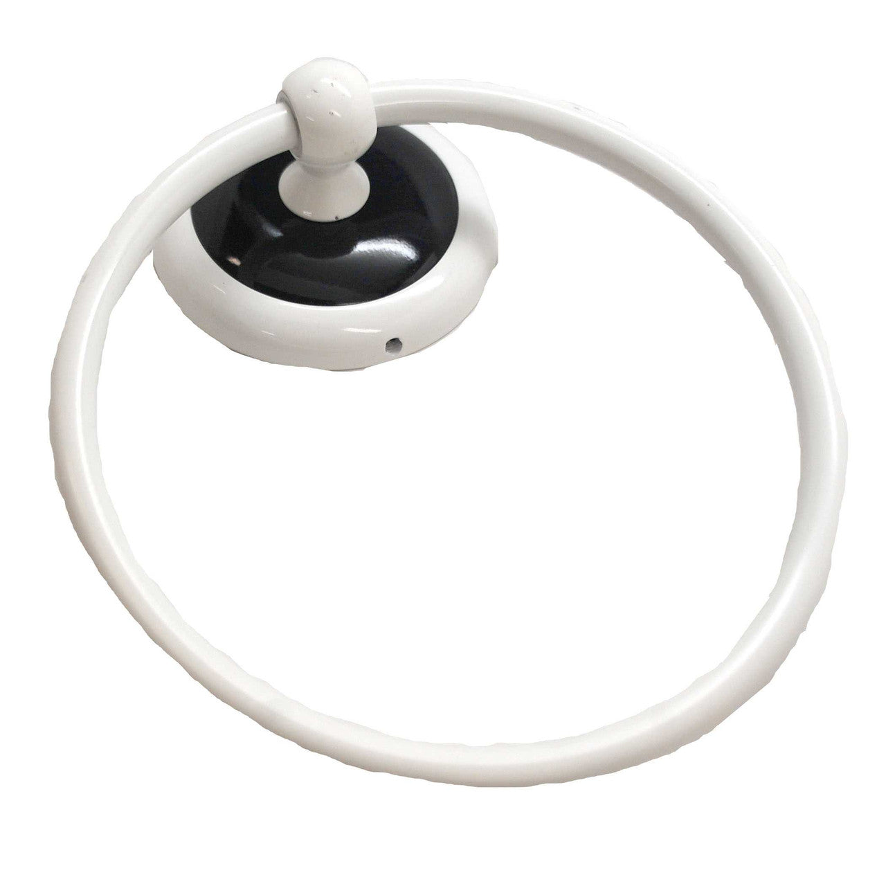 AMEROCK 6" Hanging Towel Ring in White & Black