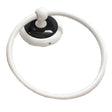 AMEROCK 6" Hanging Towel Ring in White & Black