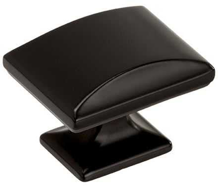 AMEROCK Candler 1-1/2" Rectangle Cabinet Knob - Black Bronze BP29368-BBR
