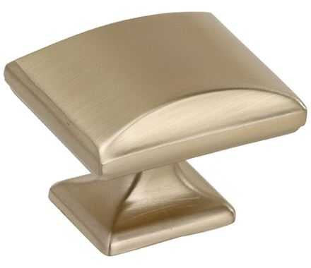 Main View of a Golden Champagne 1-1/2" Rectangle Cabinet Knob from Amerock's Candler Collection BP29368-BBZ