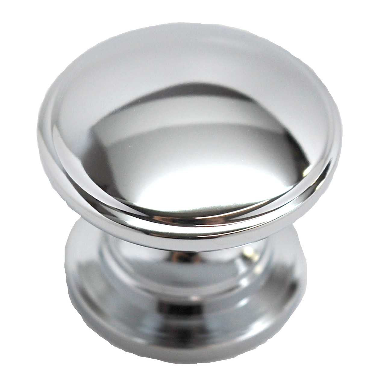 Main View of a Polished Chrome 1-1/4" Round Cabinet Knob from Amerock's Ravino Collection BP53012-26