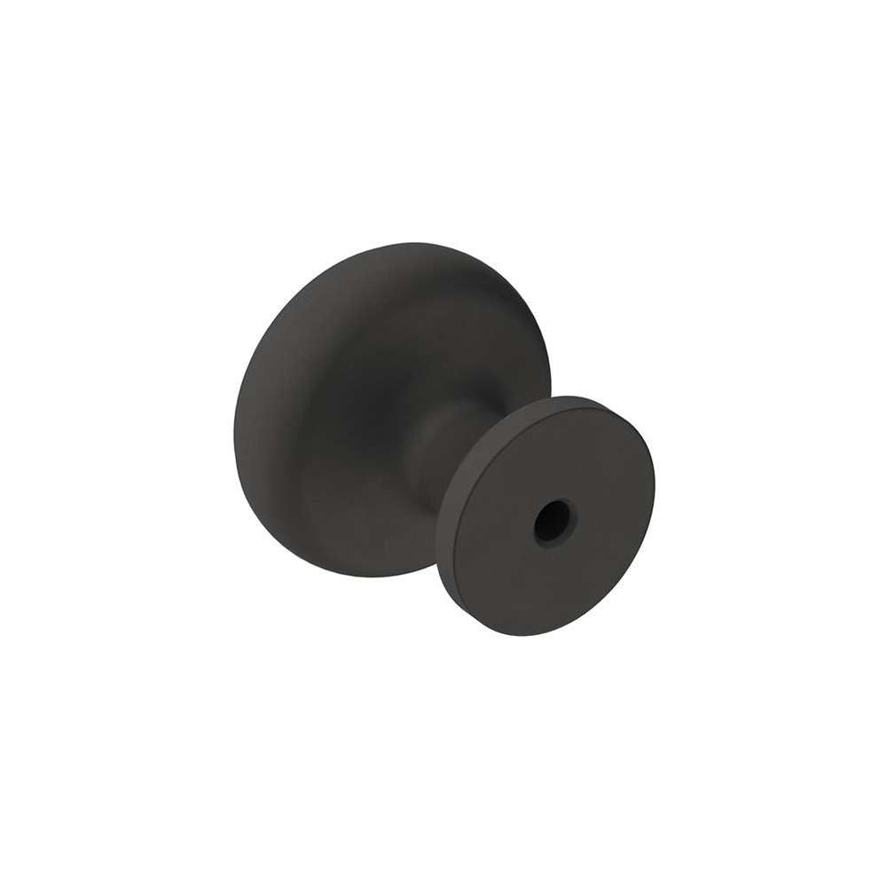Amerock Ville 1-1/8" Diameter Cabinet Knob in Flat Black BP36774FB Back View
