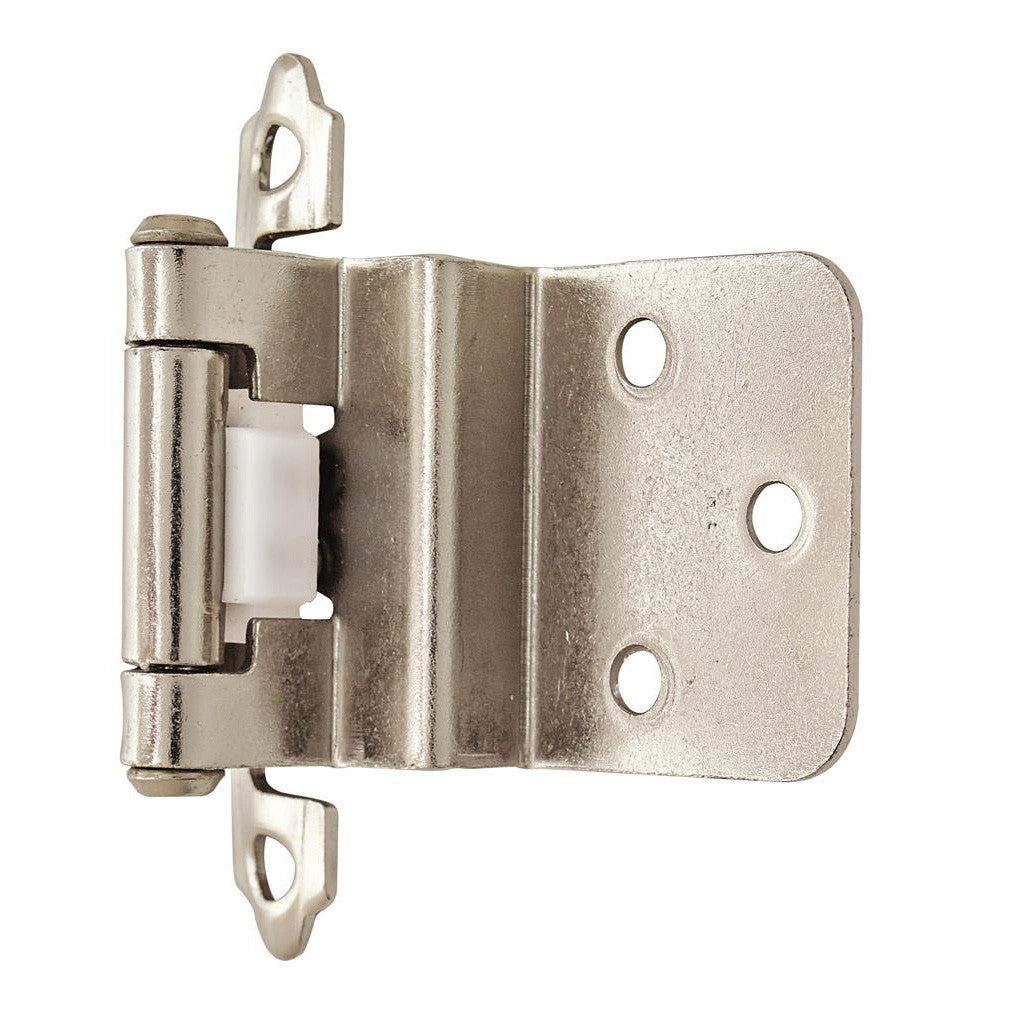 AMEROCK Self Closing Face Mount 3/8" Inset Cabinet Hinge (pair) in Chrome BPR342826 Angle