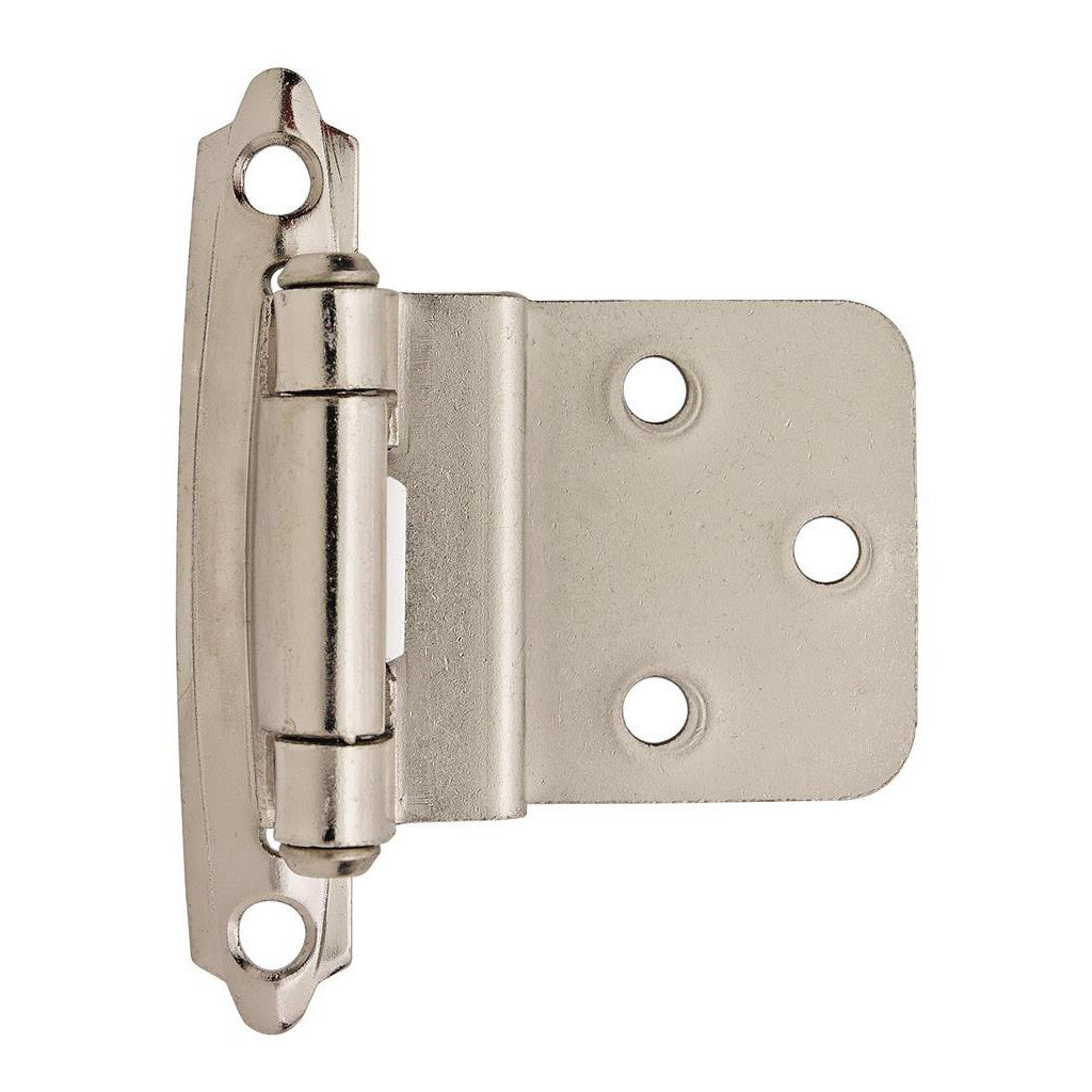 AMEROCK Self Closing Face Mount 3/8" Inset Cabinet Hinge (pair) in Chrome BPR342826