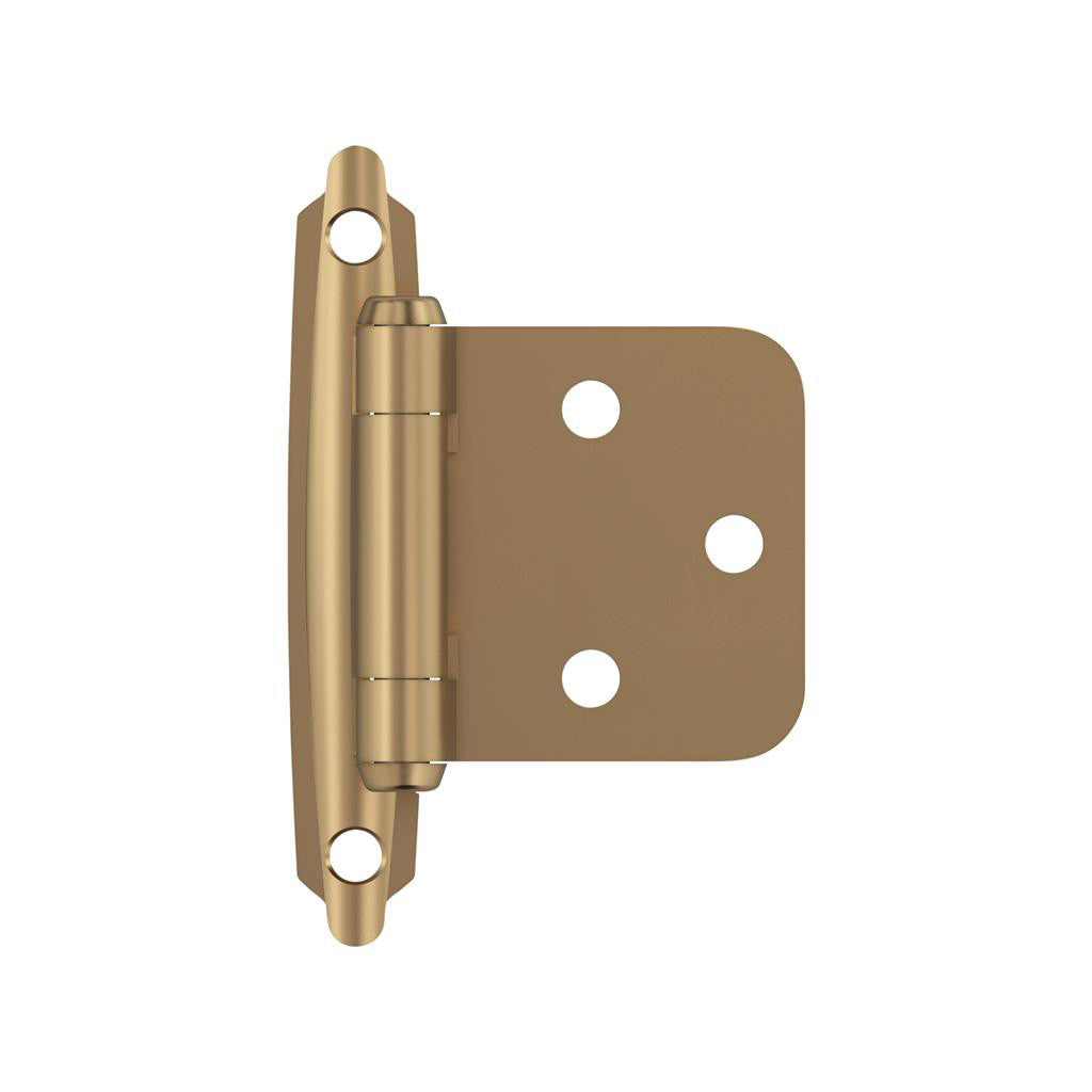 AMEROCK Self Closing Face Mount Variable Overlay Cabinet Hinge (pair) in Champagne Bronze BPR3429CZ