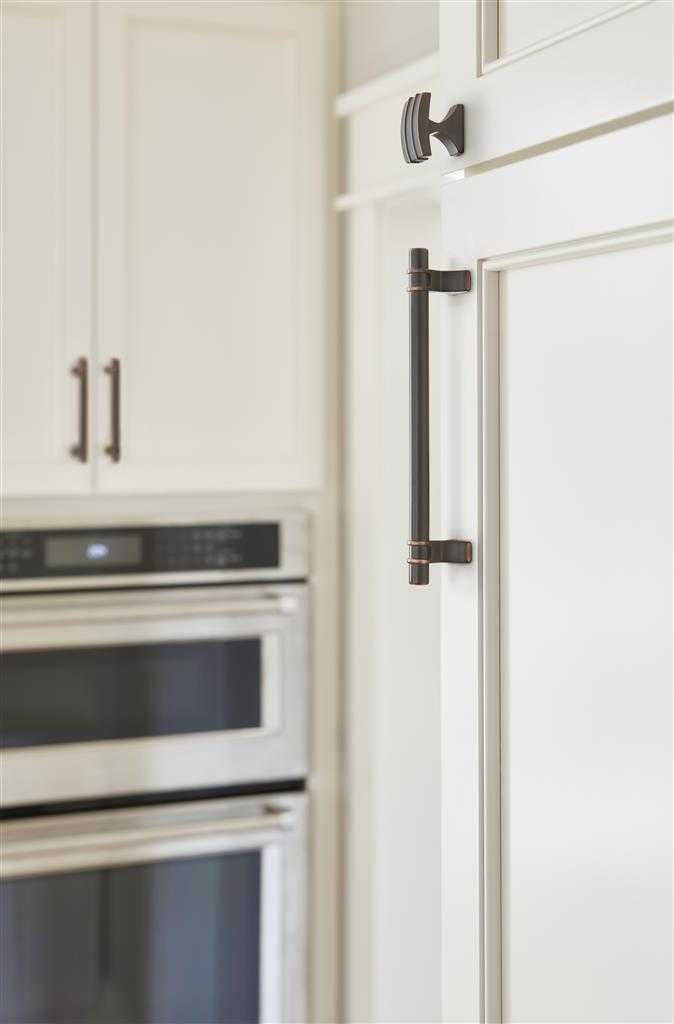 Amerock's Davenport Collection in Oil Rubbed Bronze on Off White