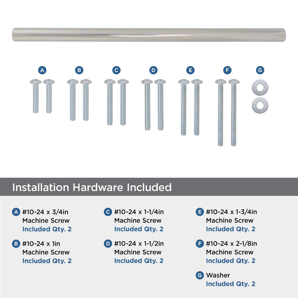 AMEROCK Bar Pulls Appliance Pulls in Polished Nickel (+3 Sizes)