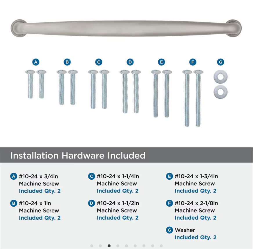 AMEROCK Kane Appliance Pulls in Satin Nickel (+2 Sizes)