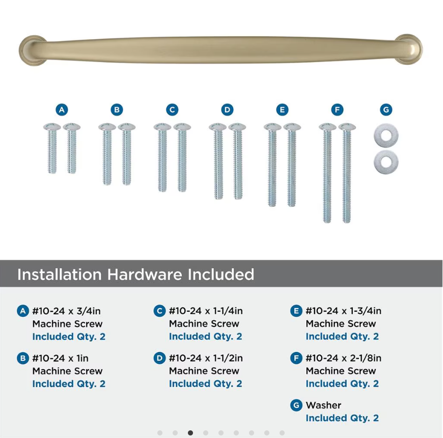 AMEROCK Kane Appliance Pulls in Golden Champagne (+2 Sizes)
