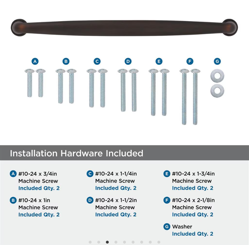 AMEROCK Kane Appliance Pulls in Oil Rubbed Bronze (+2 Sizes)