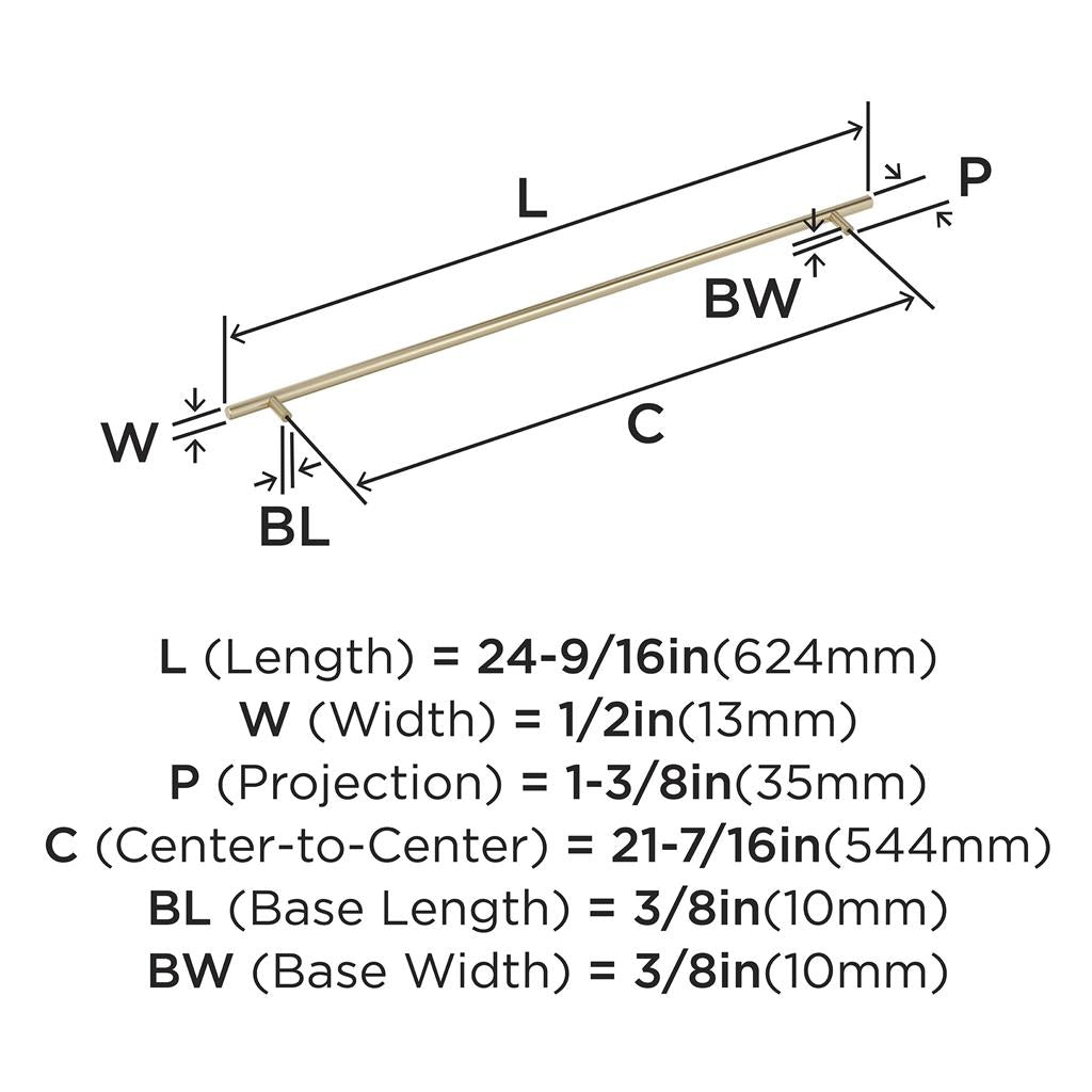 AMEROCK Bar Pulls Cabinet Handle in Golden Champagne (+13 Sizes)