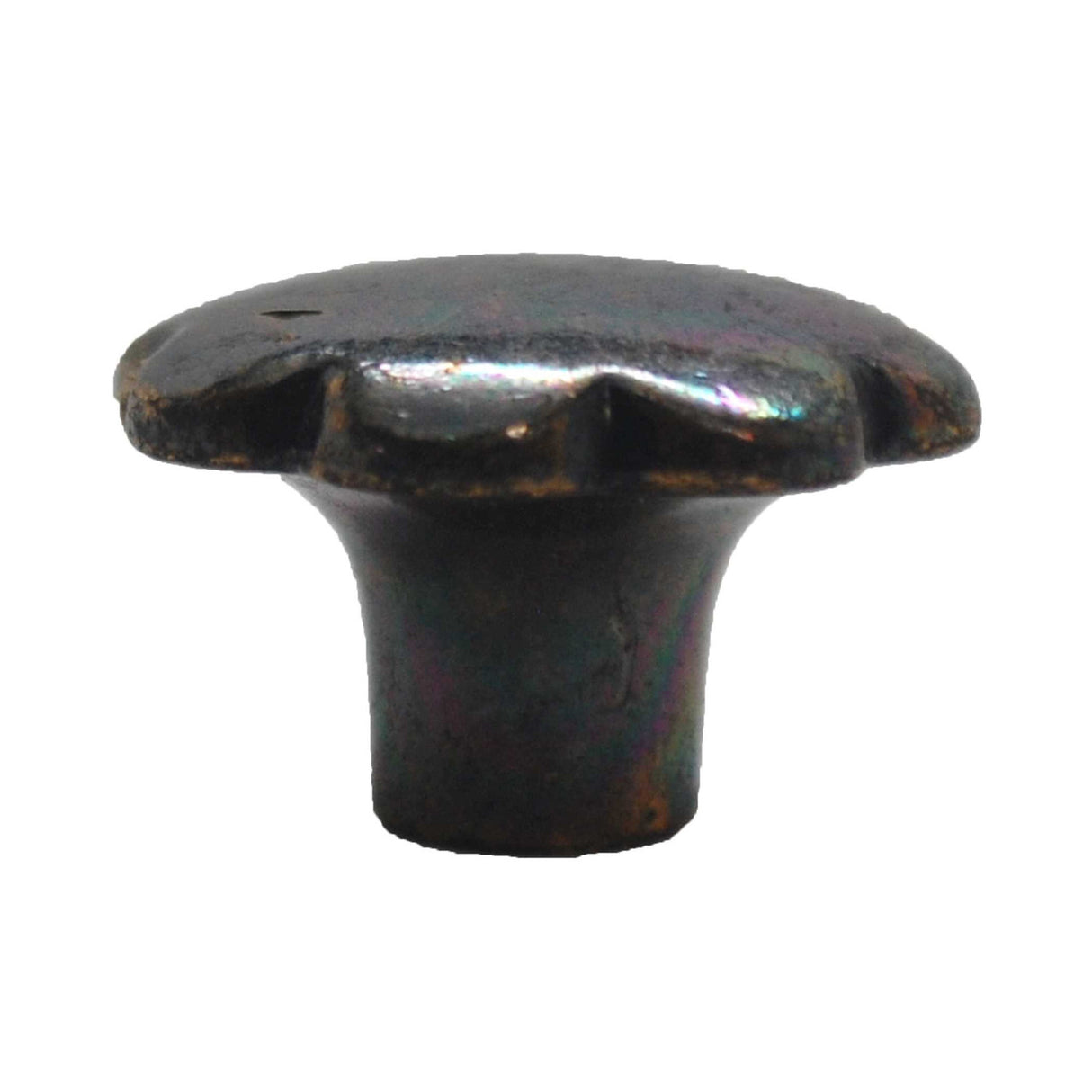 BELWITH 1-1/16" Geometric Cabinet Knob - Antique Brass