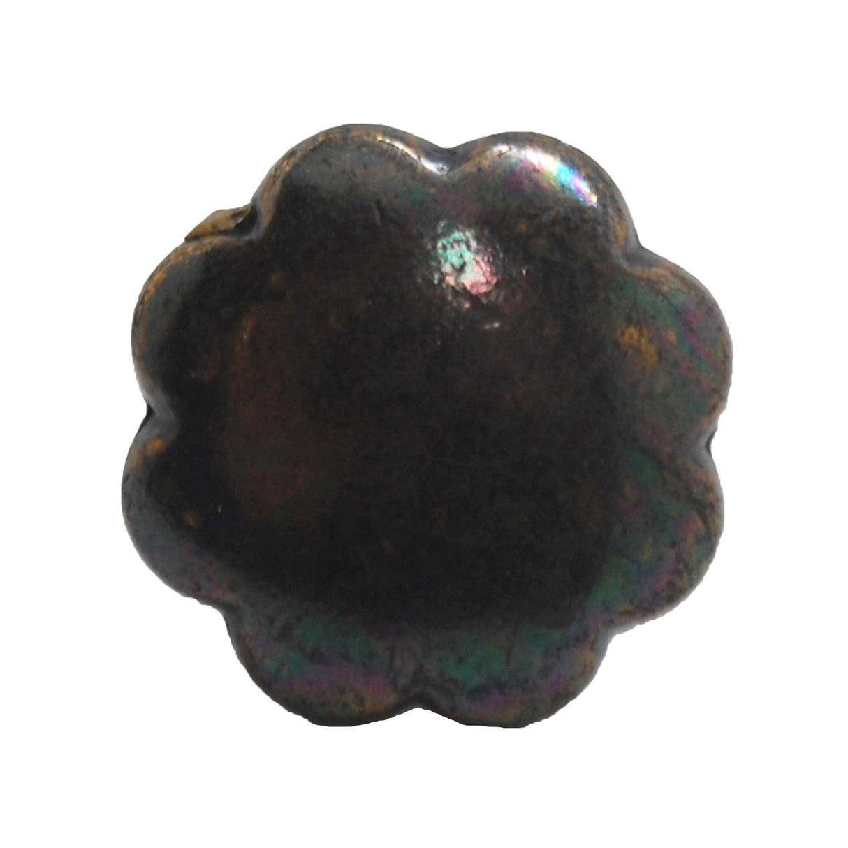 BELWITH 1-1/16" Geometric Cabinet Knob - Antique Brass