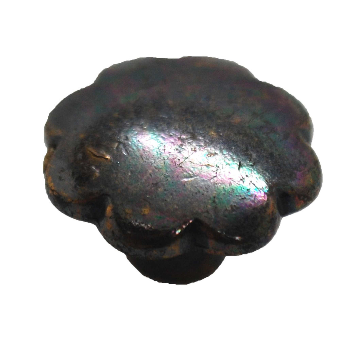 BELWITH 1-1/16" Geometric Cabinet Knob - Antique Brass