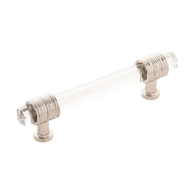 BELWITH KEELER Chrysalis Glass Handle Pull in Polished Nickel 96mm B076306GL-14