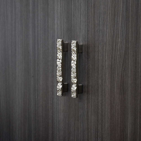 BELWITH-KEELER Sandrine 3-3/4" and 5-1/16" Centers Rectangle Handle Pull in Satin Nickel B077514-SN Display