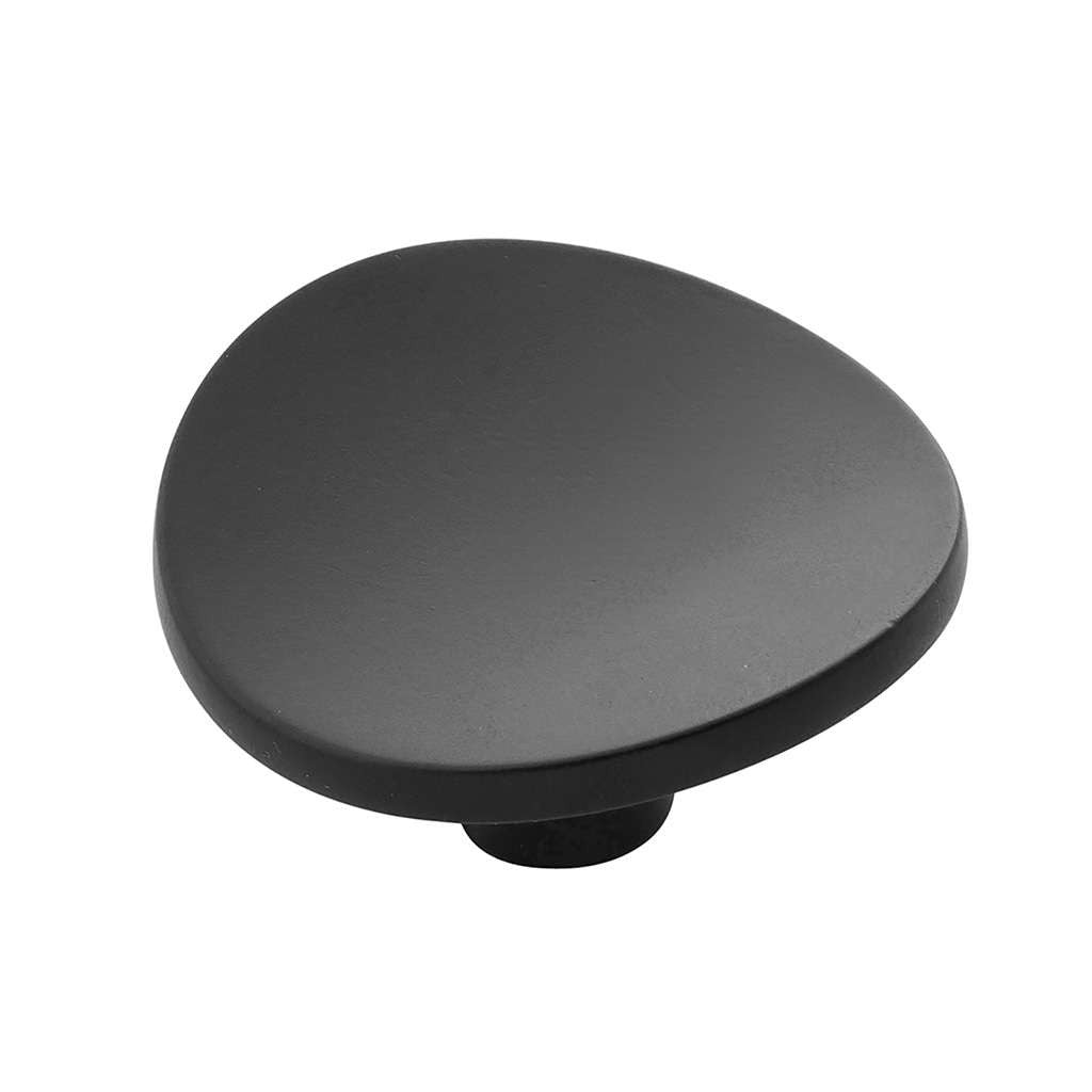 BELWITH-KEELER Vale Round Cabinet Knob in Matte Black 1-3/4" Diameter B076526-MB