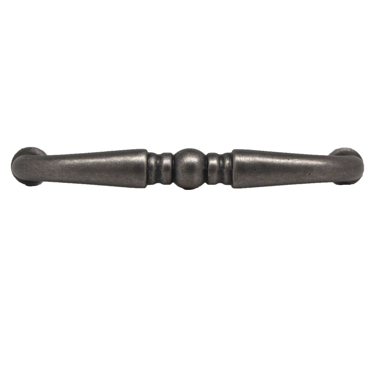 Top View of an Antique Pewter 3" Hole Centers Handle Cabinet Pull from Century Hardware's Builder's Choice Collection 03866-AP