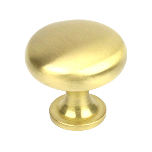 Main View of a Satin Brass 1-3/16" Mushroom Cabinet Knob from Century Hardware's Lisbon Collection 20340-4