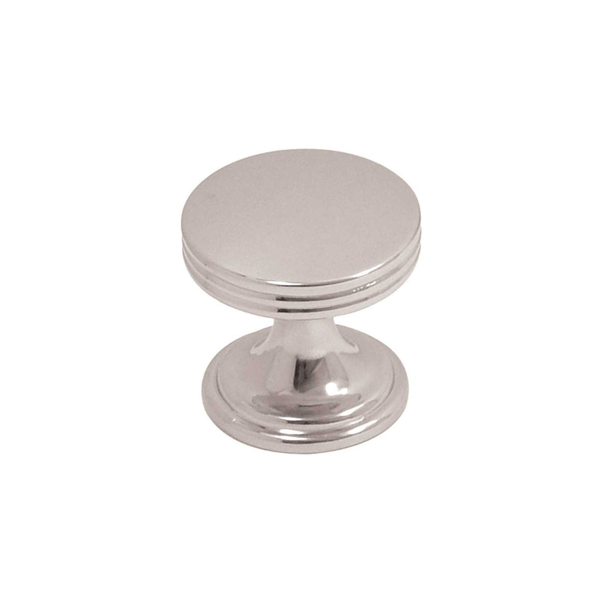 Main View of a Polished Chrome 1" Round Cabinet Knob from Hickory Hardware's American Diner Collection P2140-CH